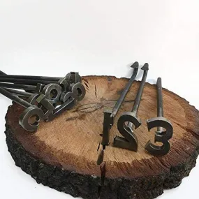 0-9 Number Branding Irons - 10 Irons - Custom Cowboy Monogram - The Heritage Forge