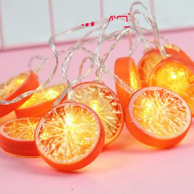 10 LED Battery Operated String Light with Orange - Warm White