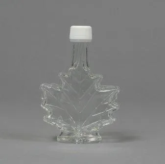 100 ml (3.4 oz) Glass Leaf Bottle (12 per case)