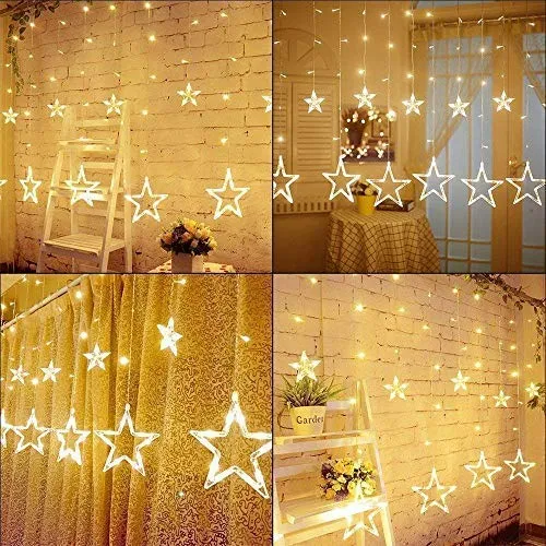 12 Stars Curtain String LED Lights