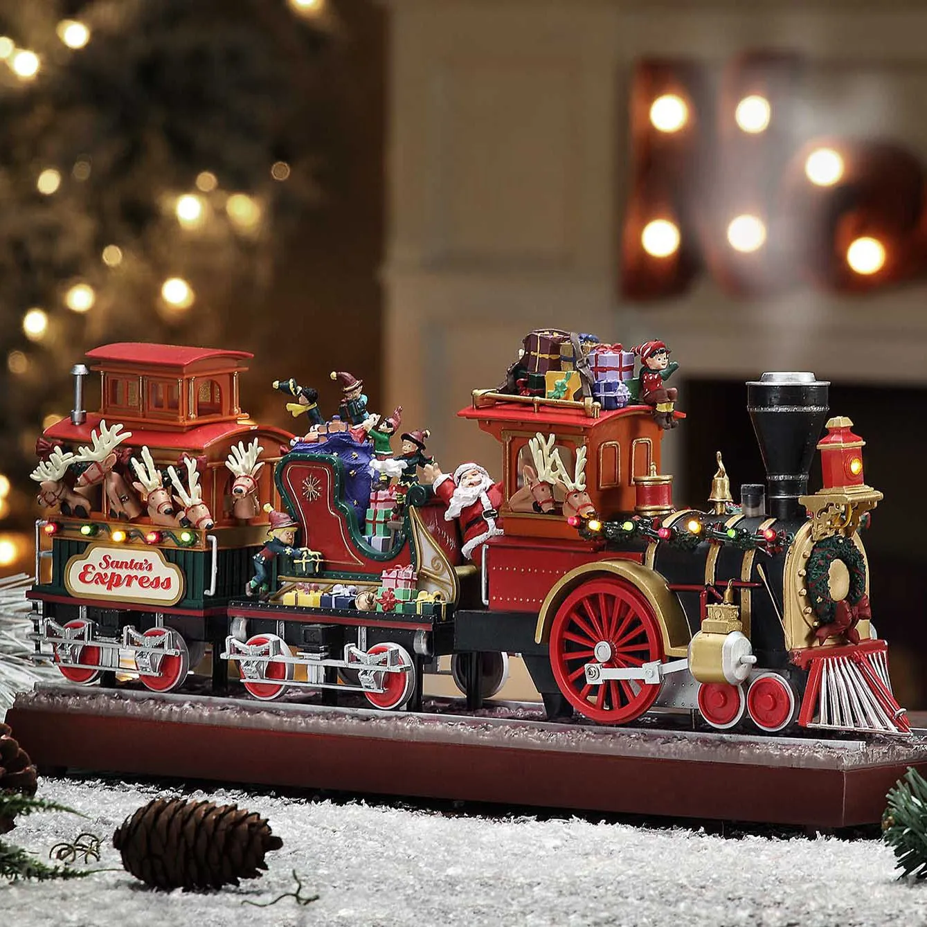 16 in. Animated Santa's Express Train