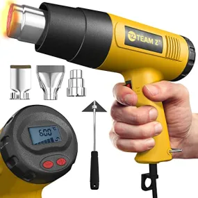 1800w Heat Gun Kit 212°f to 1112°f Fast Heating Heavy Soften Paint