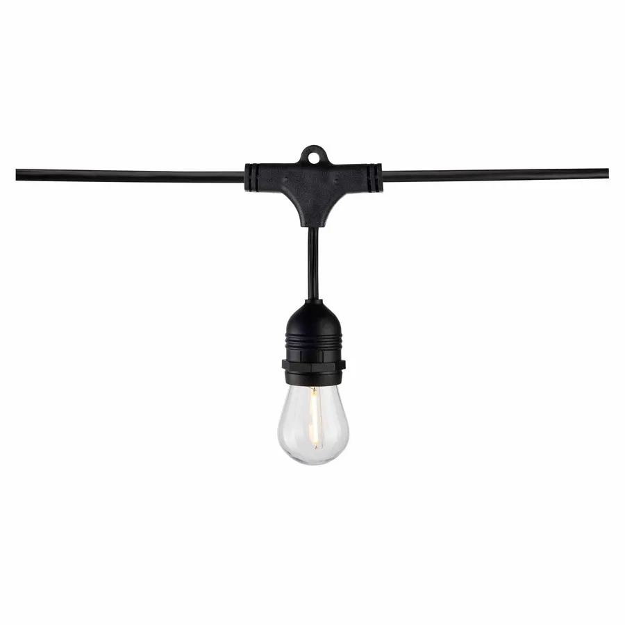 24Ft - LED String Light - Includes 12-S14 bulbs - 2200K - 120Vs