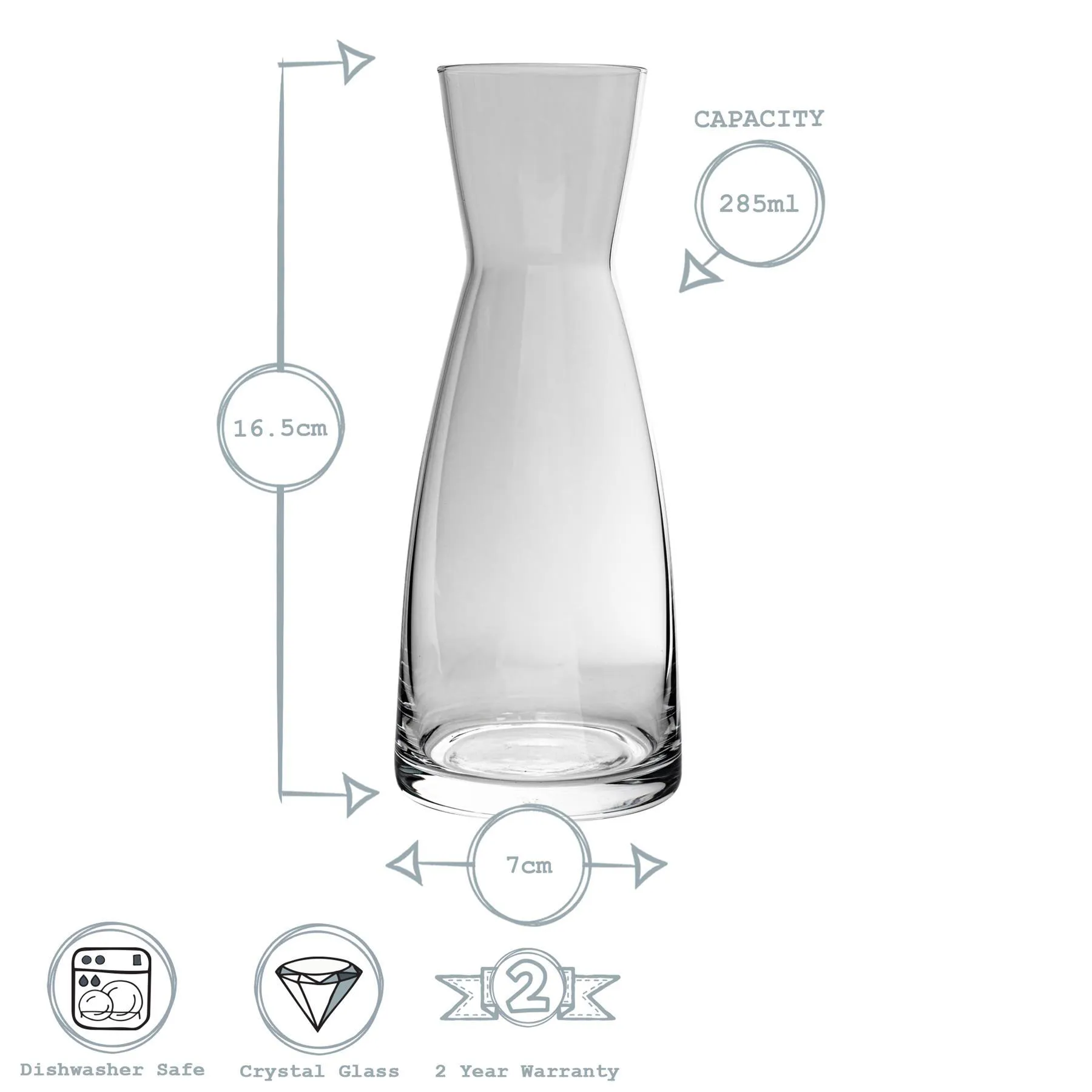 285ml Ypsilon Glass Carafe