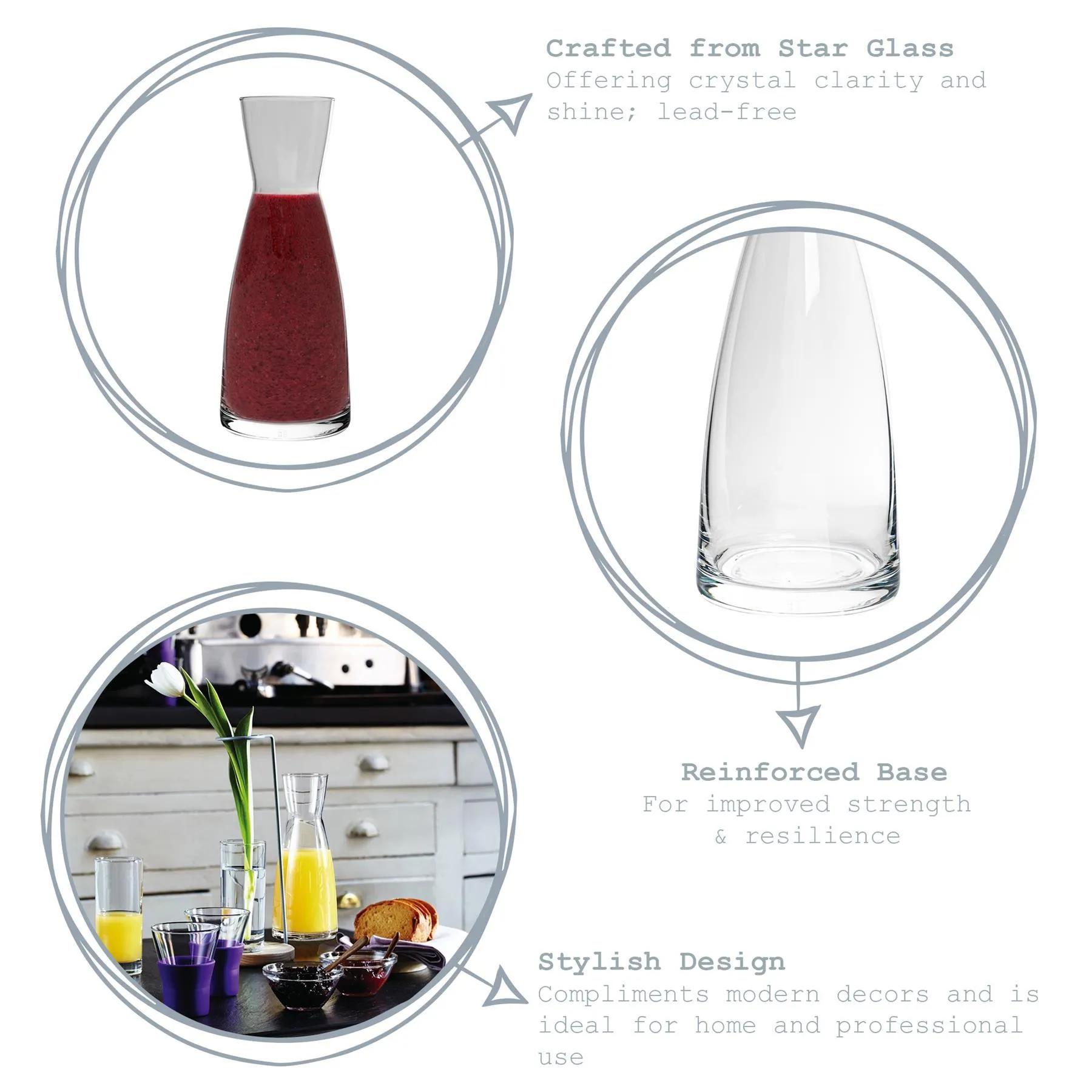 285ml Ypsilon Glass Carafe