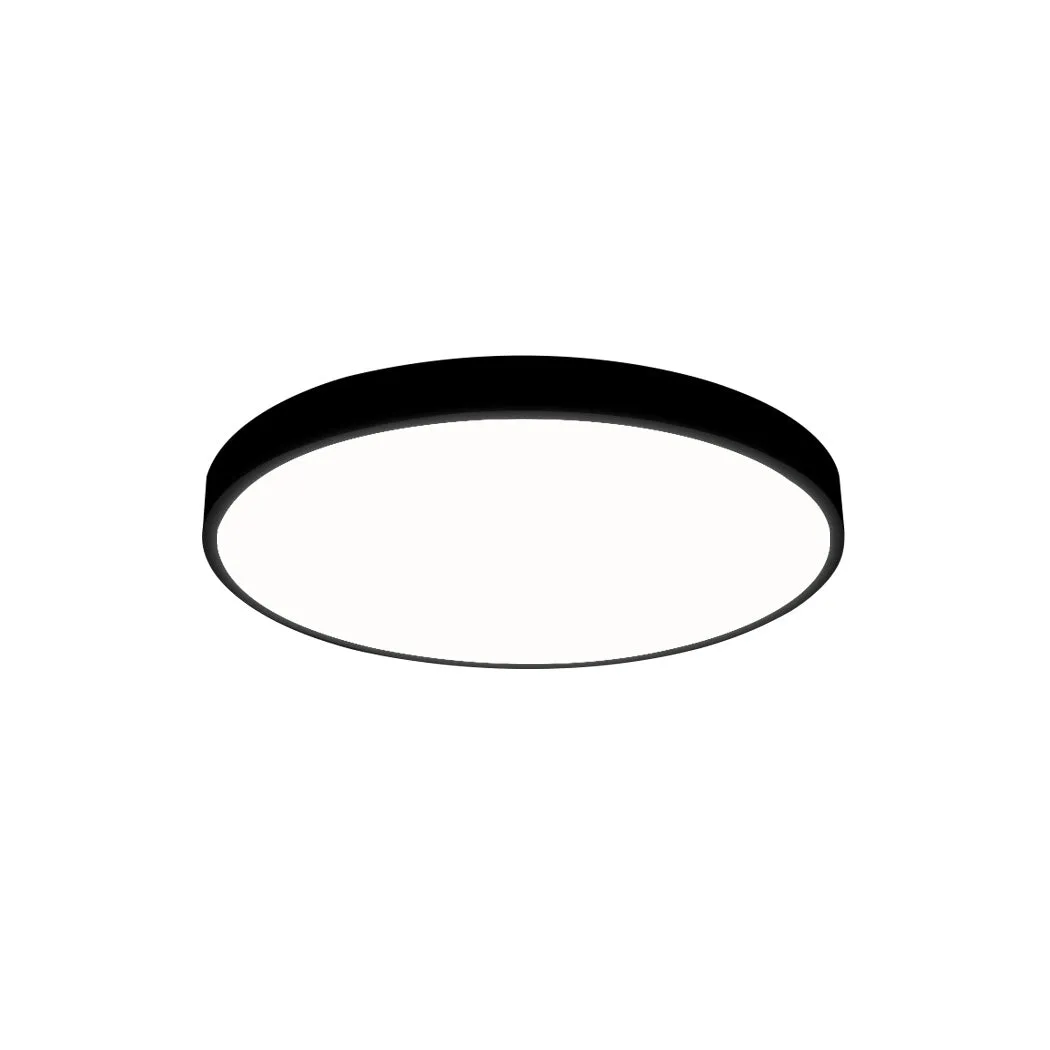 3-Colour Ultra-Thin 5cm Led Ceiling Light Modern Surface Mount 60W - Black