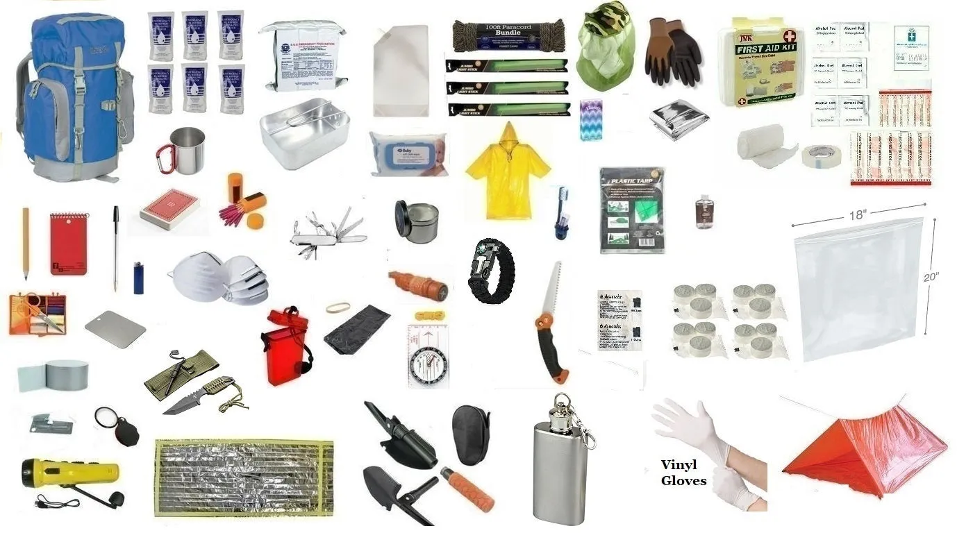 3 Day Basic Emergency Survival Backpack Kit