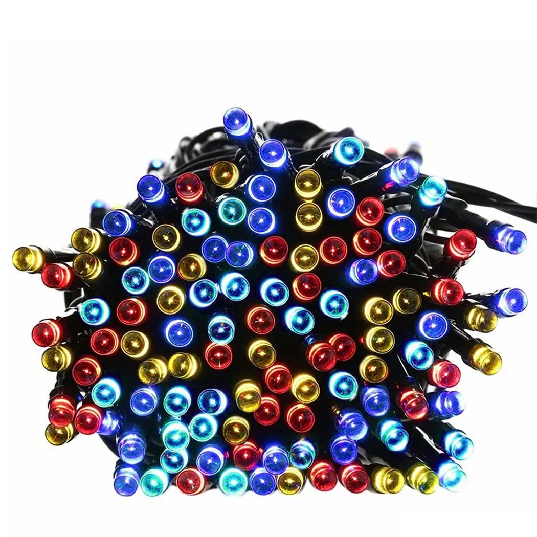 30M 300 LED Bulbs String Solar Powered Fairy Lights Garden Christmas Decor 8 Modes - Multicolour