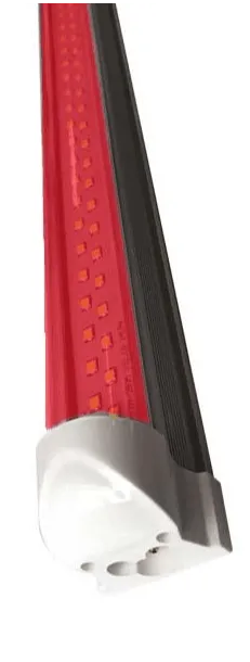 4ft 72w RED Linkable FROSTED LENS Colored Lamps