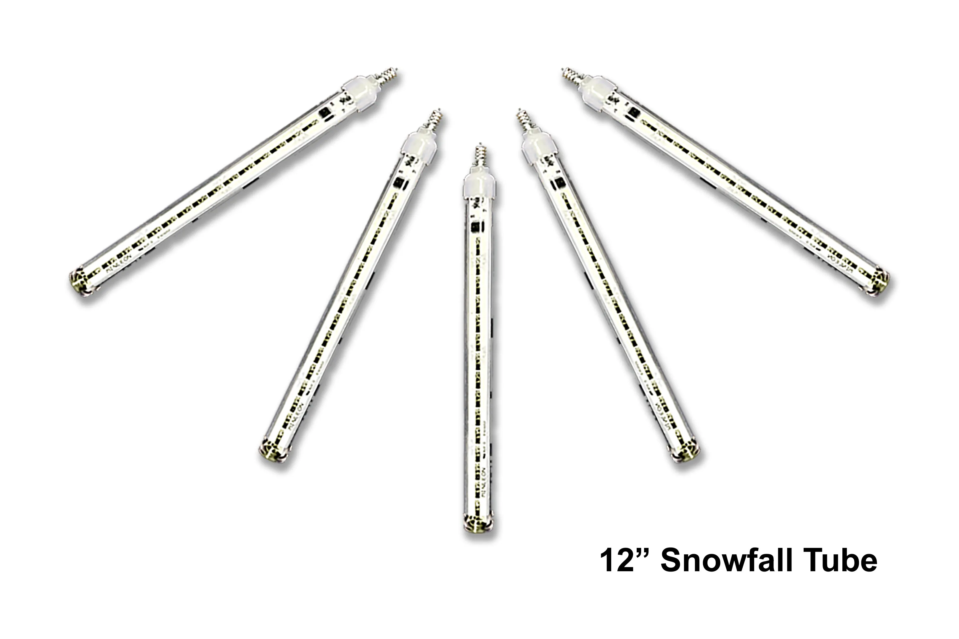 5 Pack 12" C7 Cool White Snowfall Tube