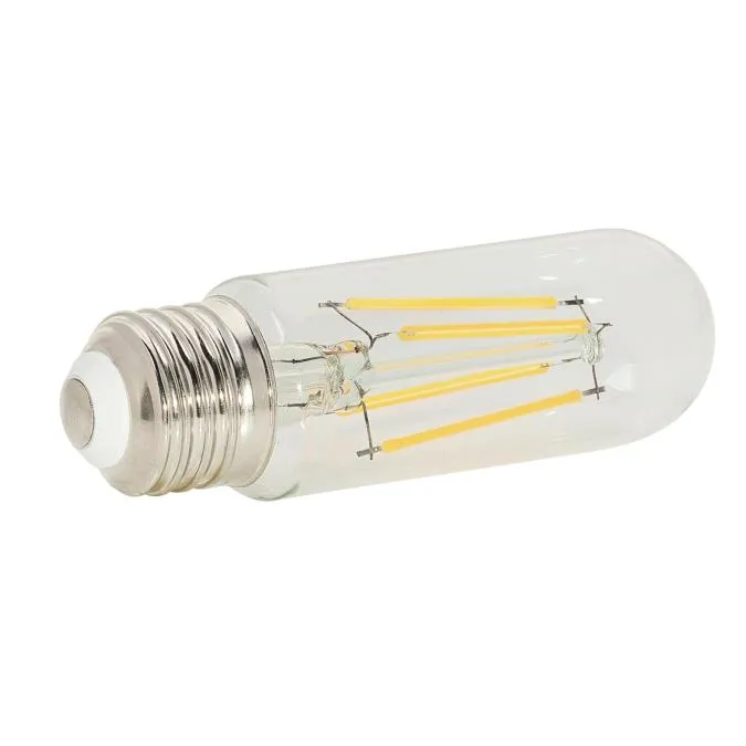 6.5W T10 Filament LED Dimmable Clear 2700K E26 (Medium) Base