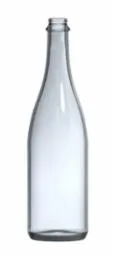 750mL Clear Champagne Wine Bottles, 12/Case