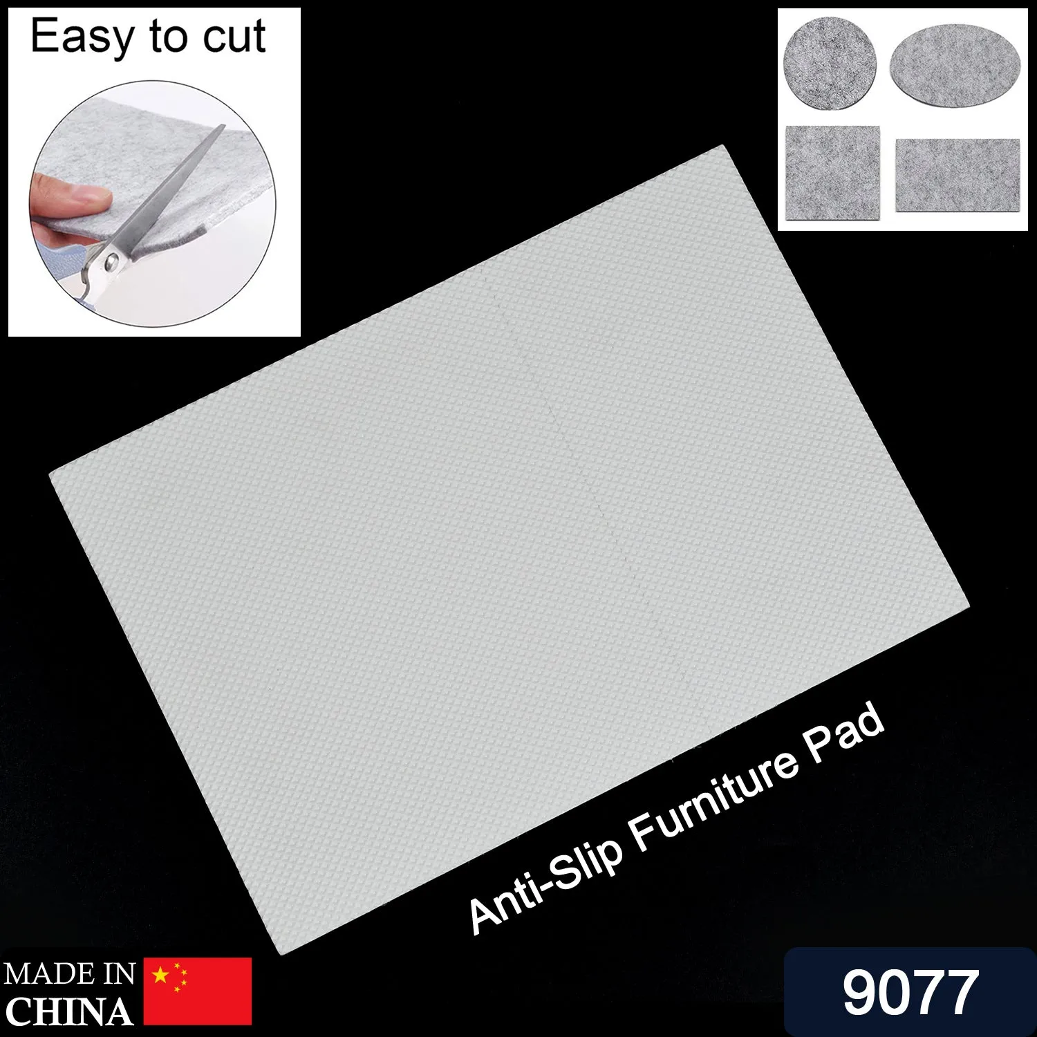 9077 Non Slip Furniture Pads Best Self Adhesive Rubber Feet Furniture Feet Pad Ideal Non Skid Furniture Pad Floor Protectors