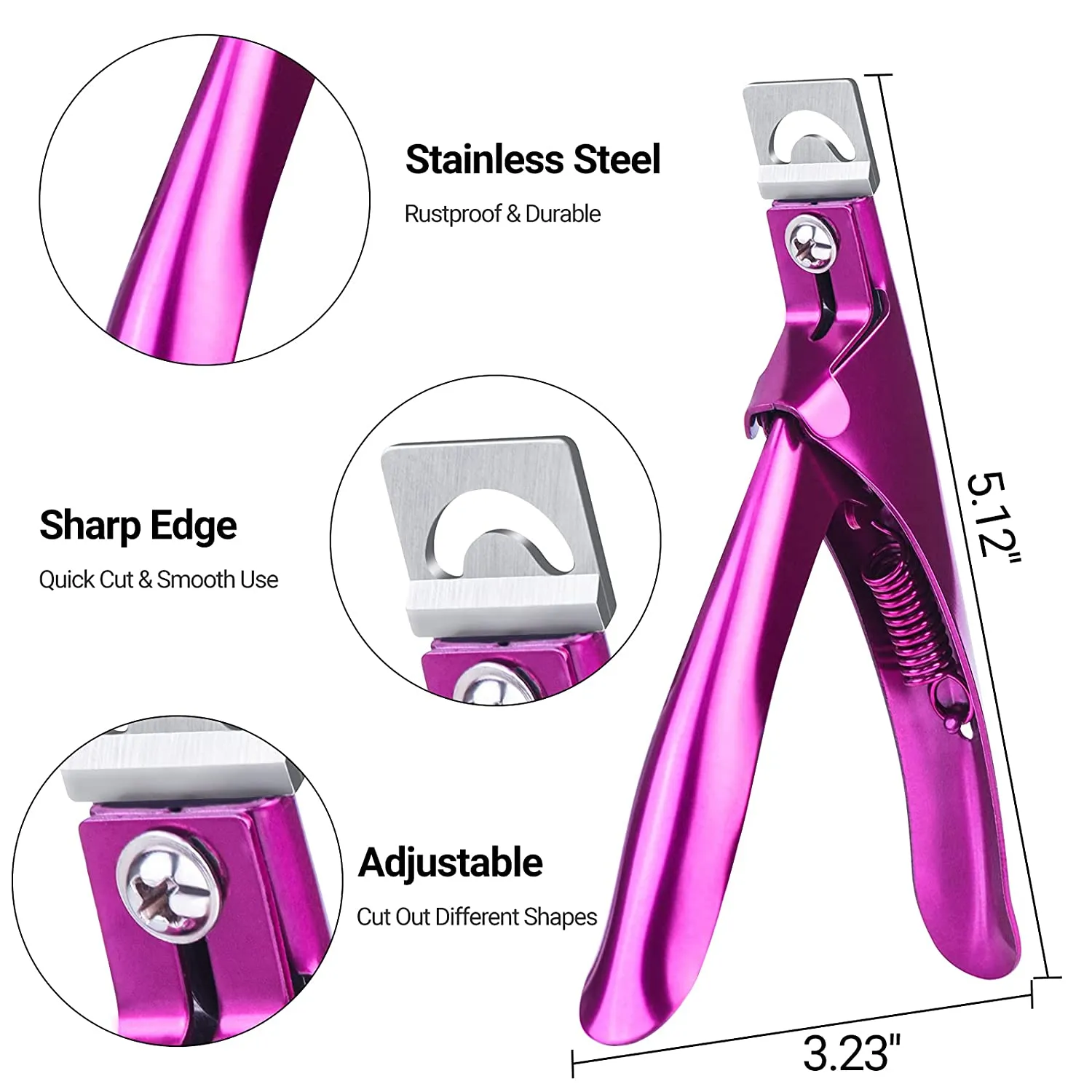 Acrylic Nail Clipper 3 in 1 Kit