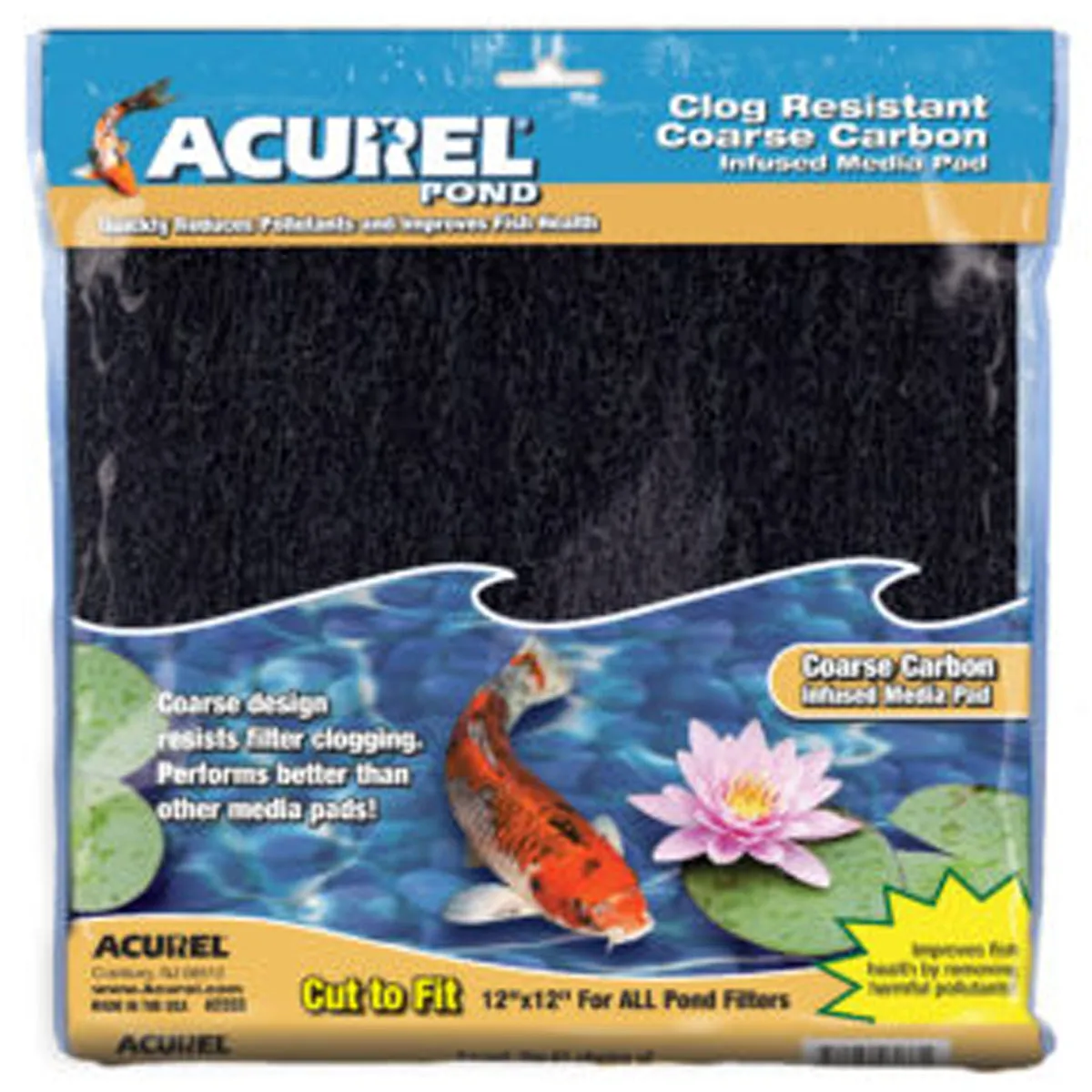 Acurel Pond Carbon Infused Media Pad 12” x 12”