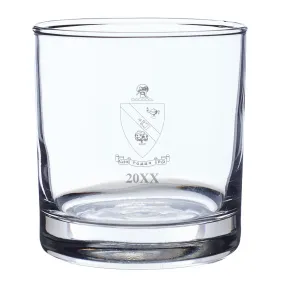 AGR Engraved Year Rocks Glass