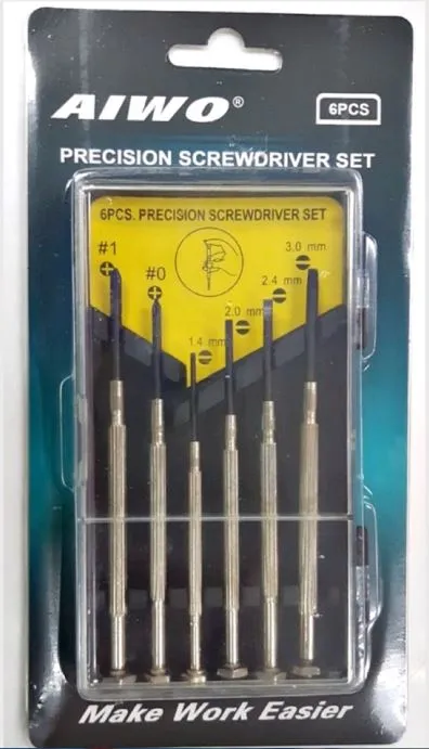 Aiwo Precision Screwdriver Set 6pc