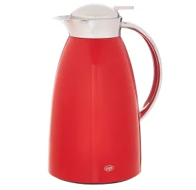 Alfi Gusto Glass Vacuum Thermal Dispenser Carafe – 1.0 Liter - Red