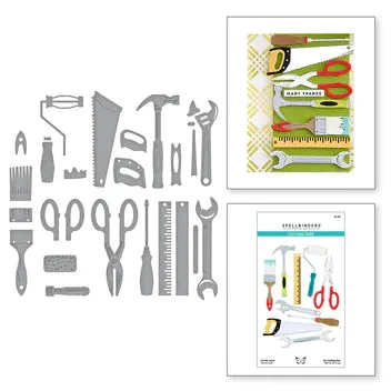 All the Tools Etched Dies from the Toolbox Essentials Collection by Nancy McCabe