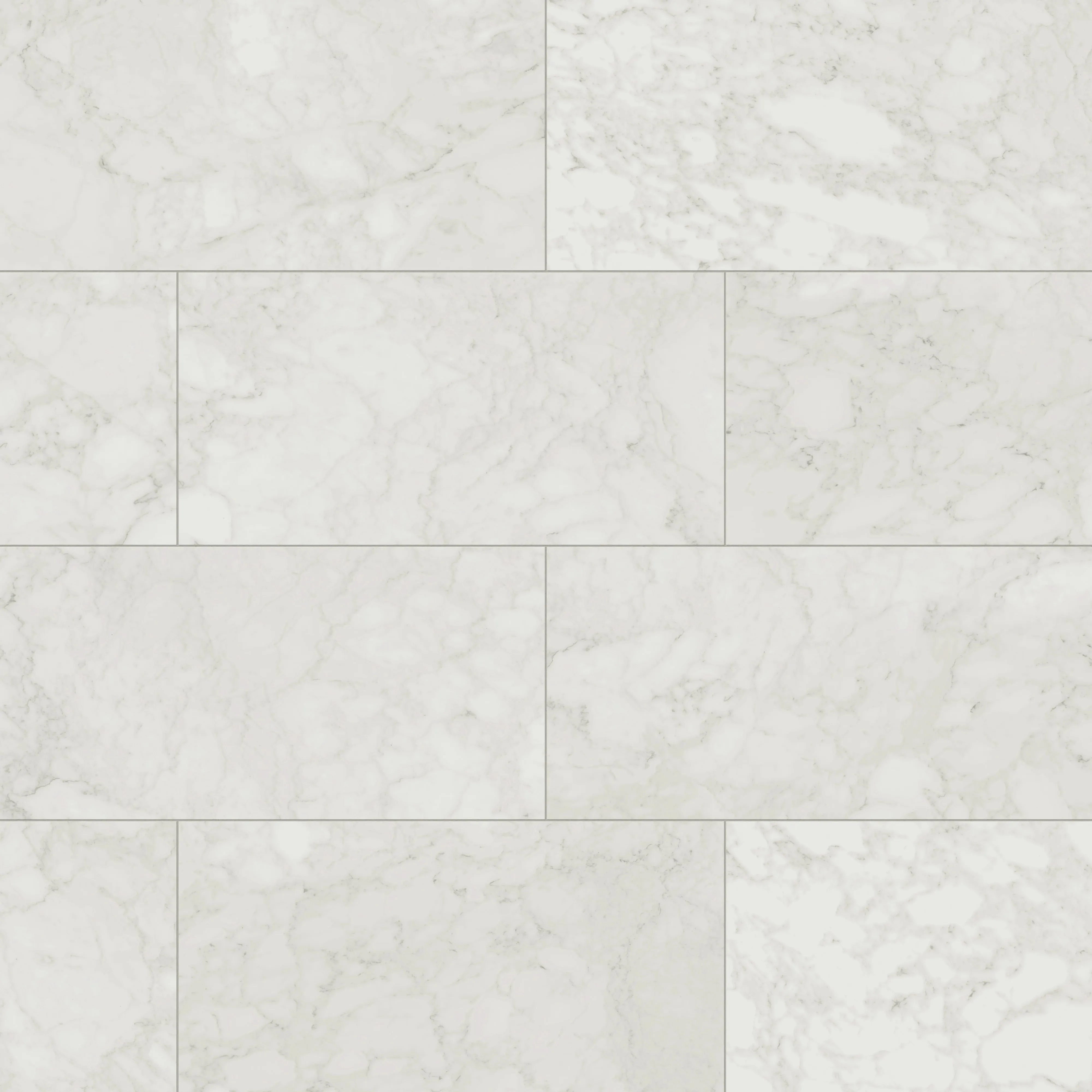 Aniston 24x48 Polished Porcelain Tile in Carrara Bianco