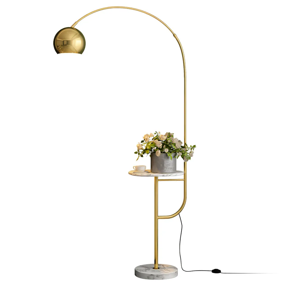 Arc Drawer Floor Lamp