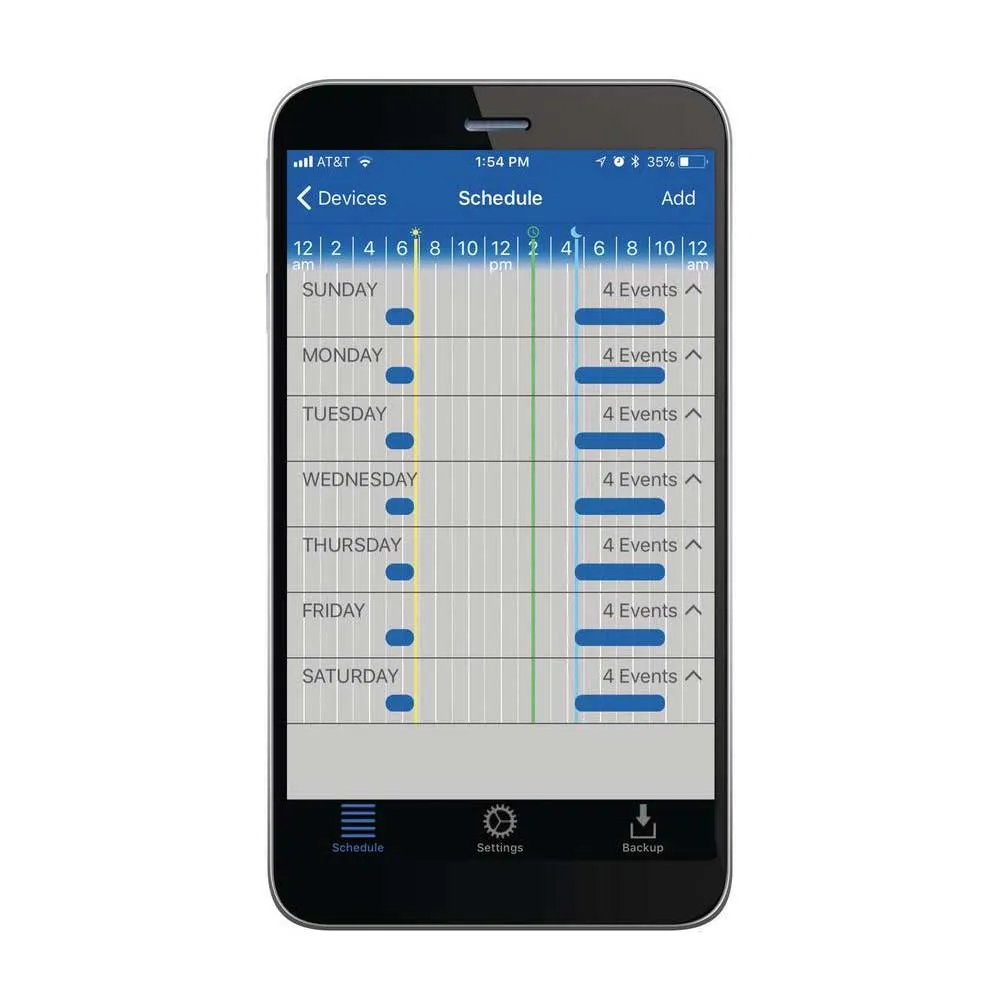 Ascend Smart Wi-Fi 15 Amp 7-Days LED Switch Timer, Light Almond