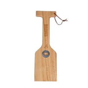 Atlanta Braves - Hardwood BBQ Grill Scraper with Bottle Opener