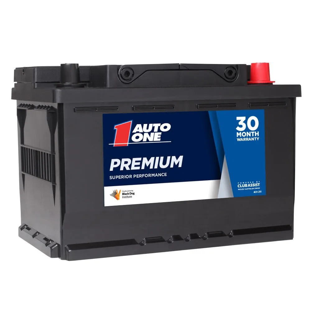 Auto One 36641 Premium Calcium Maintenance-Free 12V Battery (DIN66LH Size, 700CCA, 120RC, 75Ah)