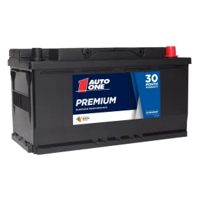 Auto One 3884 Premium Calcium Maintenance-Free 12V Battery (DIN88LH Size, 850CCA, 170RC, 100Ah)