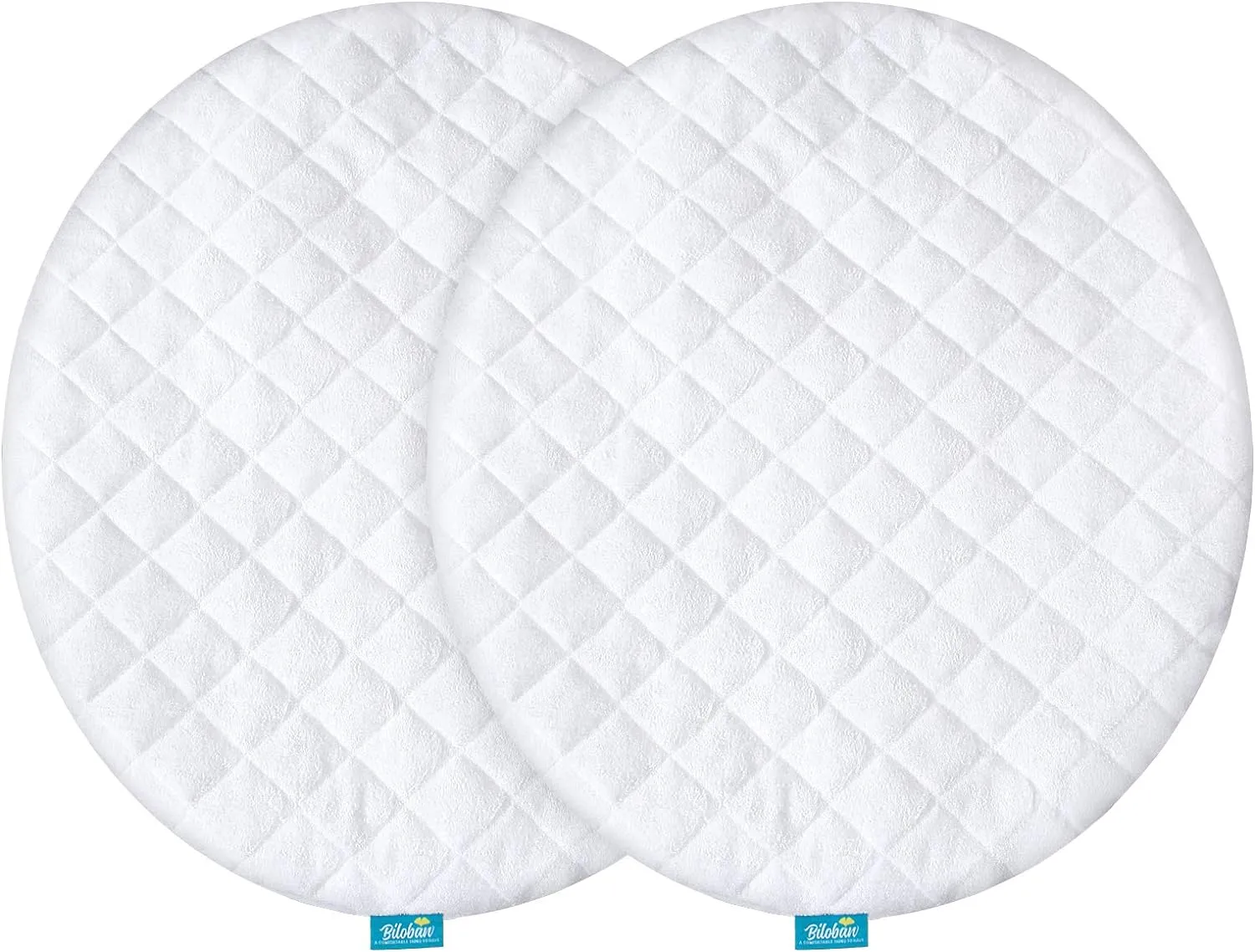 Bassinet Mattress Pad Cover - Fits Fisher-Price On-the-Go Baby Dome, 2 Pack, Bamboo, Waterproof