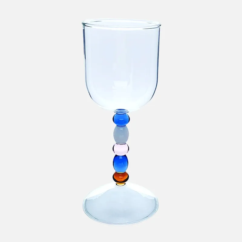 Bido Beaded Goblet Wine Glass