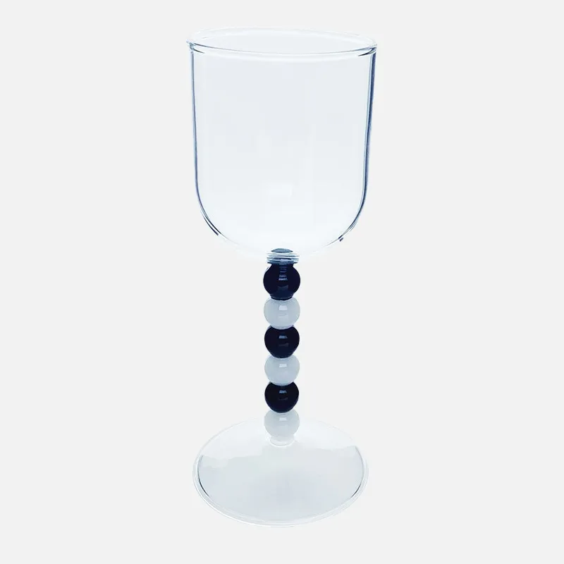 Bido Beaded Goblet Wine Glass