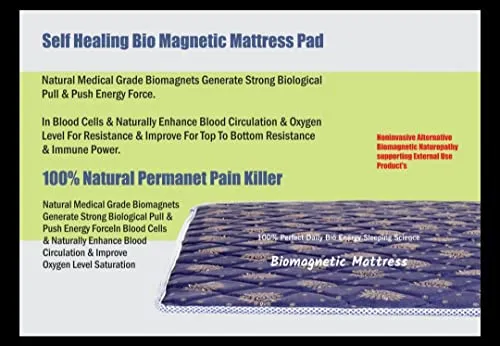 BIO Magnetic Mattress Protector with 1 Pillow (3X6 feet) Maroon