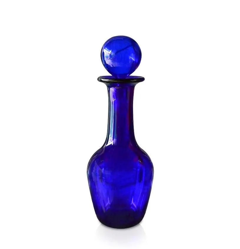 Blue Glass Wine Decanter