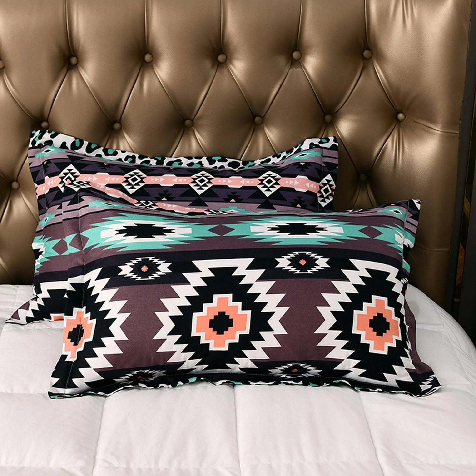 Bohemian Duvet Cover Set Boho Bedding, Hippie Dorm Bedding with Pillowcase