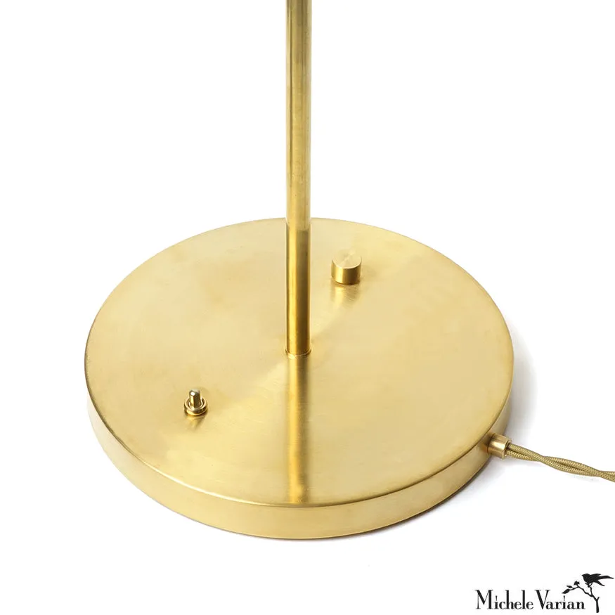 Brass Three Blossom Floor Lamp