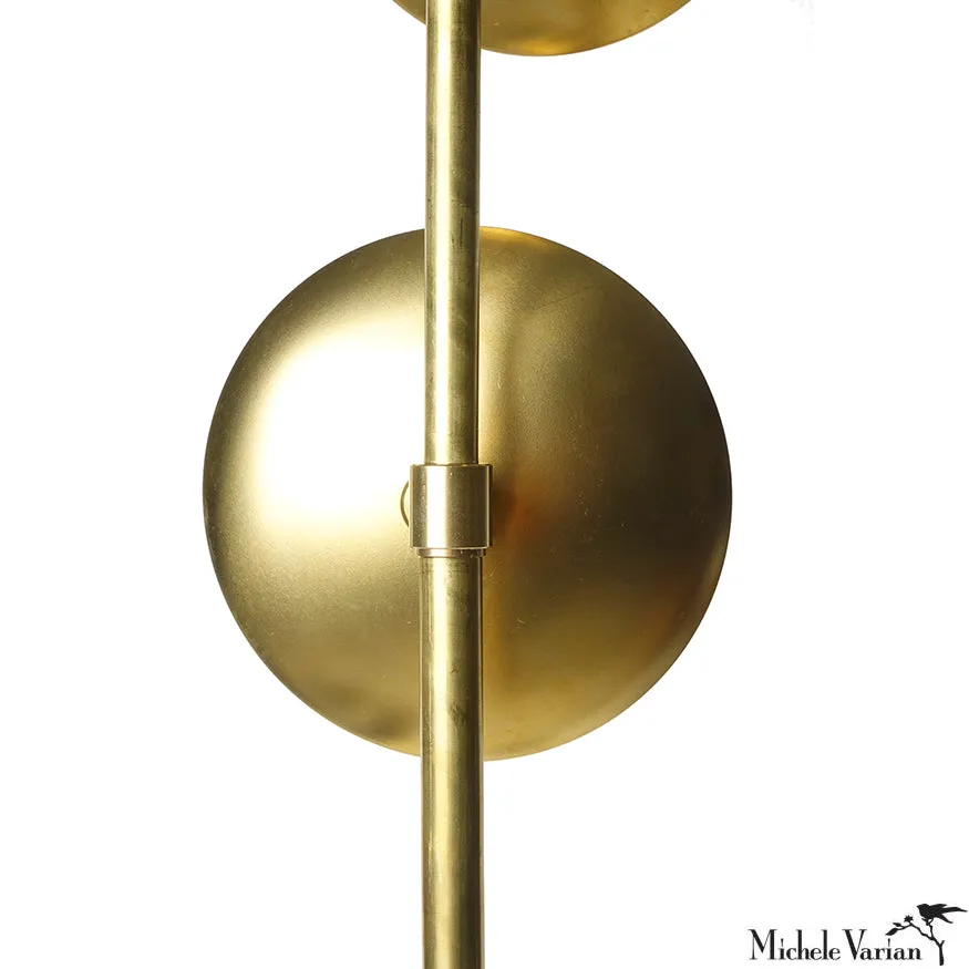 Brass Three Blossom Floor Lamp