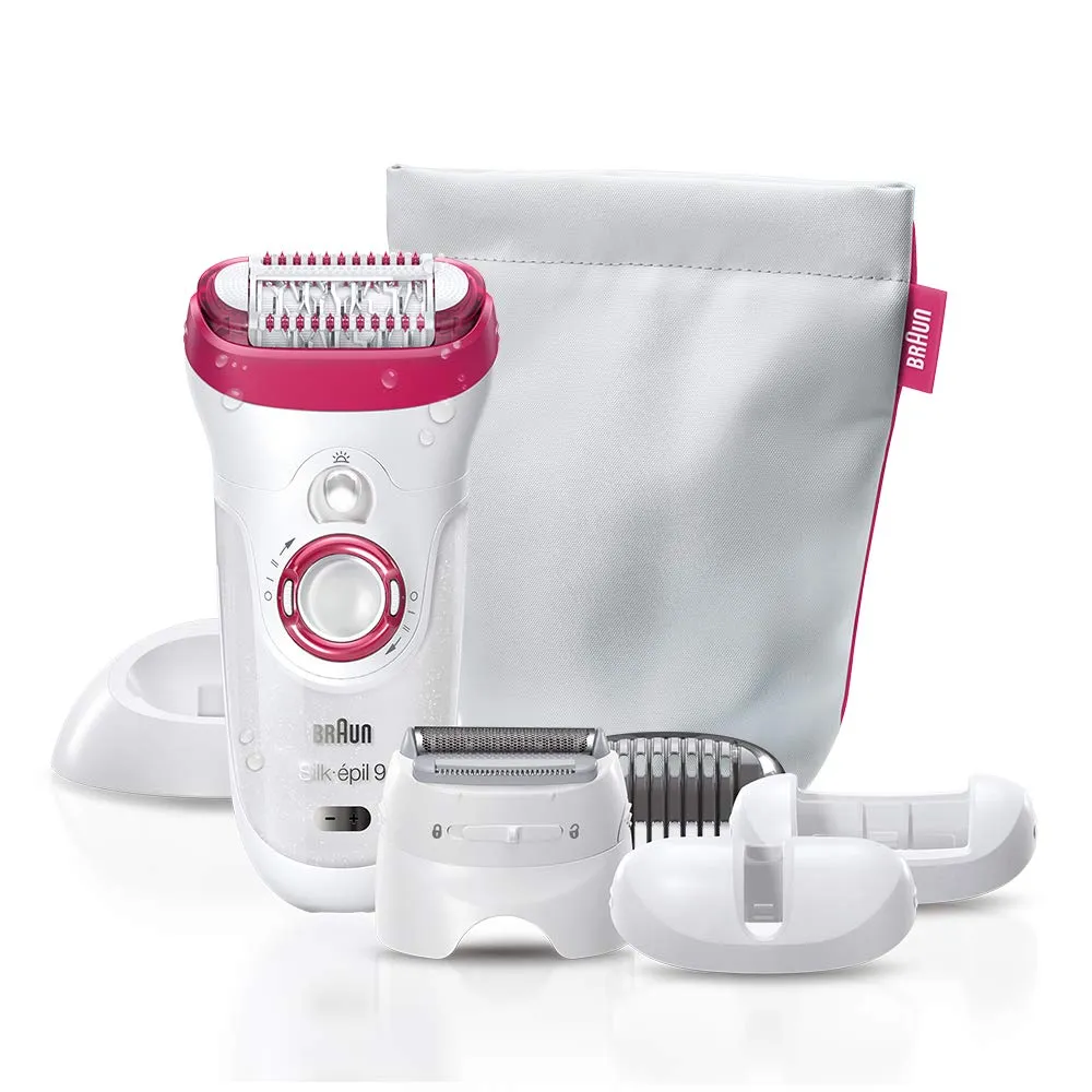 Braun 9-567 Silk-Epil 9 Wet & Dry Epilator Gift Pack 110-220 Volts for Worldwide Use