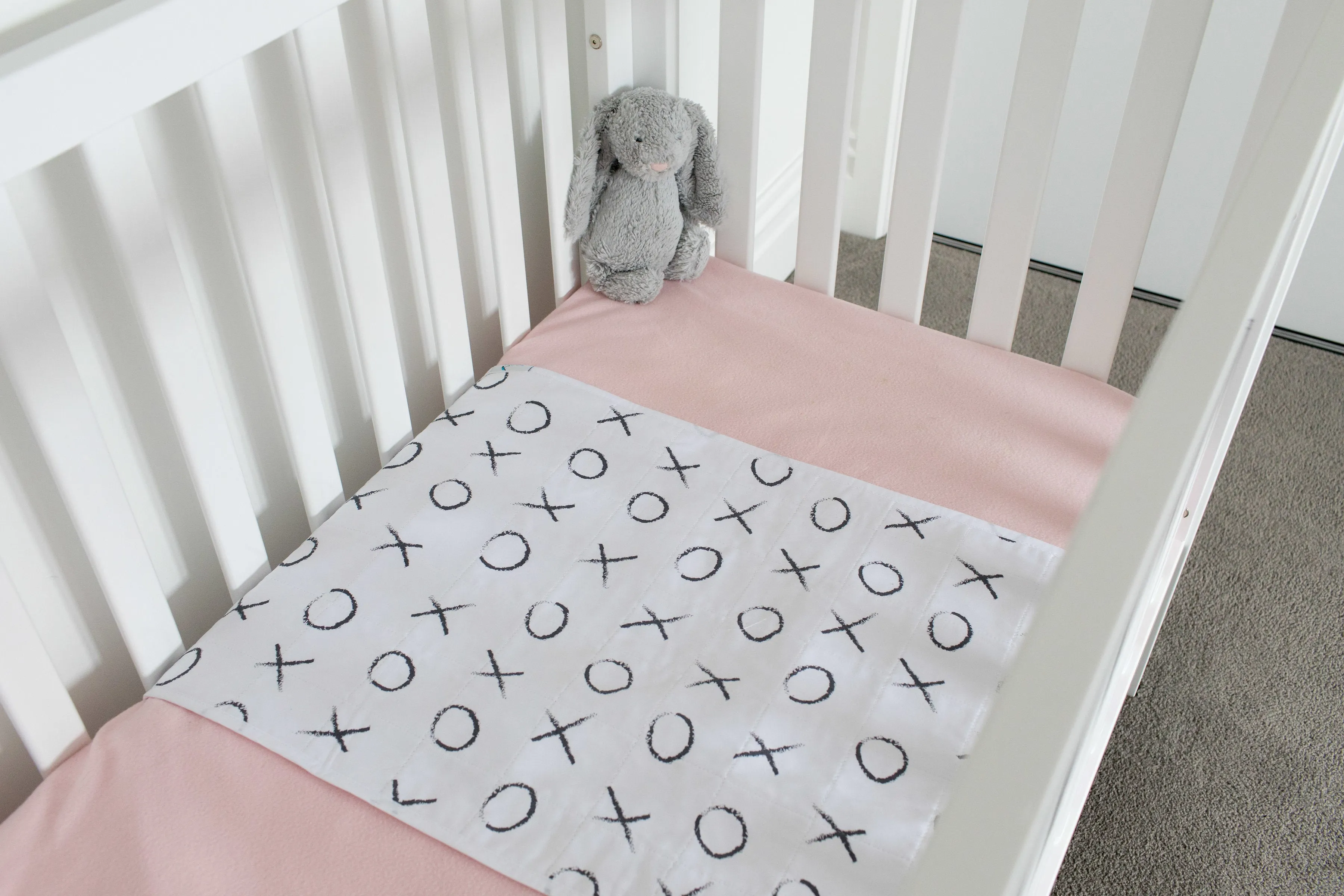 Brolly Sheets Waterproof Cot Pad with Wings, Printed