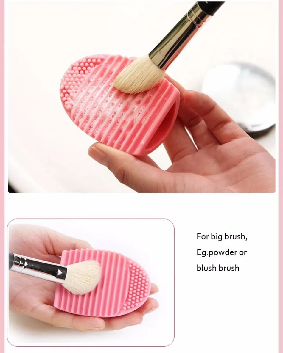 Brushegg Makeup Brush Cleaning Silicone make up brush Cleaner Finger brush cleaning Glove