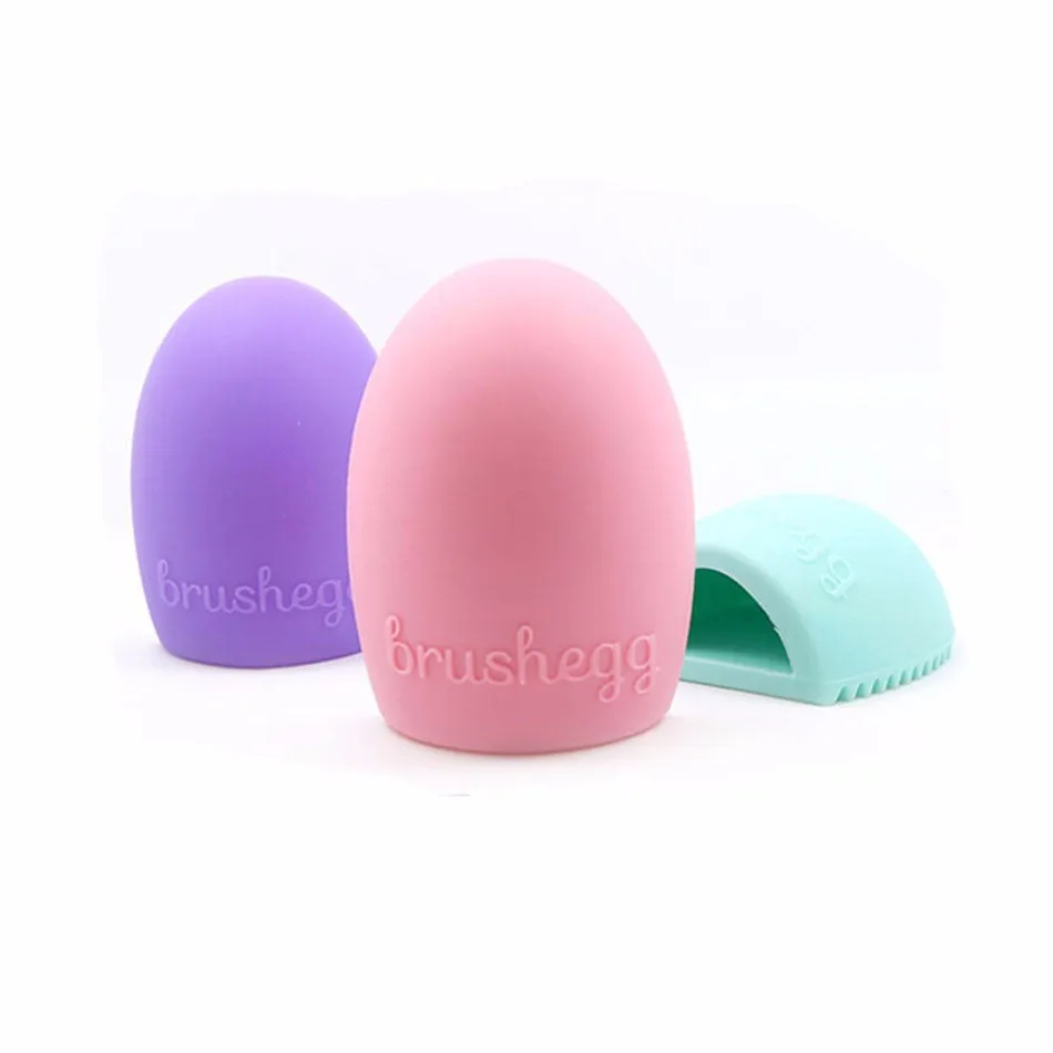 Brushegg Makeup Brush Cleaning Silicone make up brush Cleaner Finger brush cleaning Glove