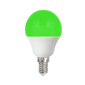 Bulb LED 2 Watts Green E14 (Small Screw)