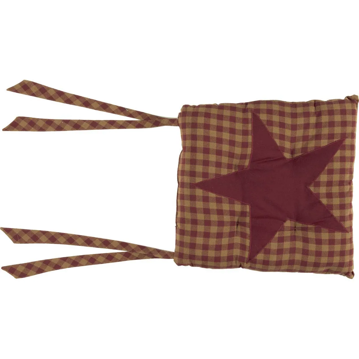 Burgundy Star Chair Pad