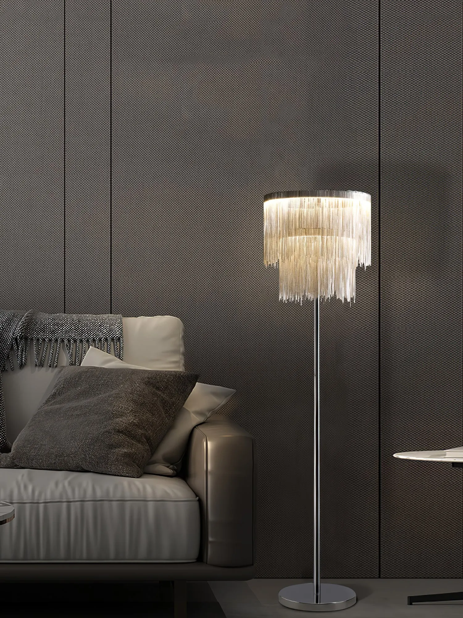 Cadena Tassel Floor Lamp