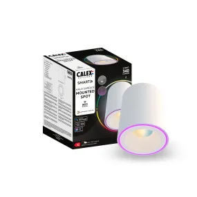 Calex Smart Halo LED Surface Spotlight - White - RGB and Warm White