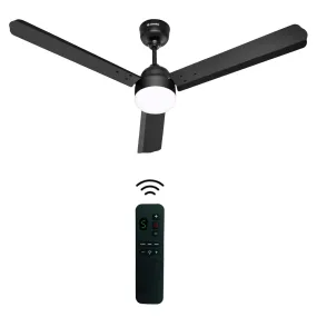 Candes Majestic BLDC LED Light Ceiling Fan 1200mm / 48 inch | BEE 5 Star Rated, Upto 65% Energy Saving, High Air Delivery & High Speed Ceiling Fans for Home | 2 1 Years Warranty (Jet Black)