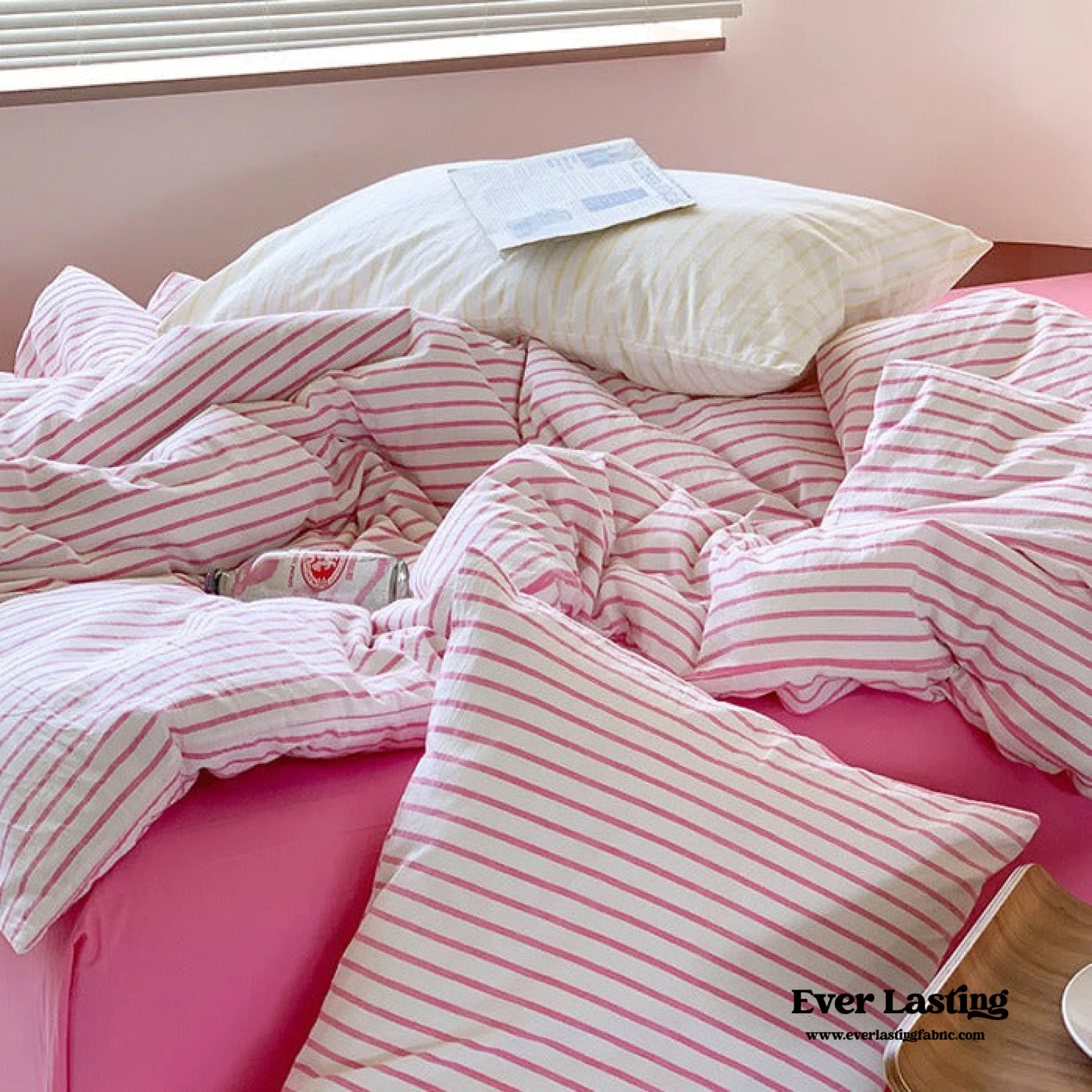 Candy Stripe Washed Cotton Bedding Bundle