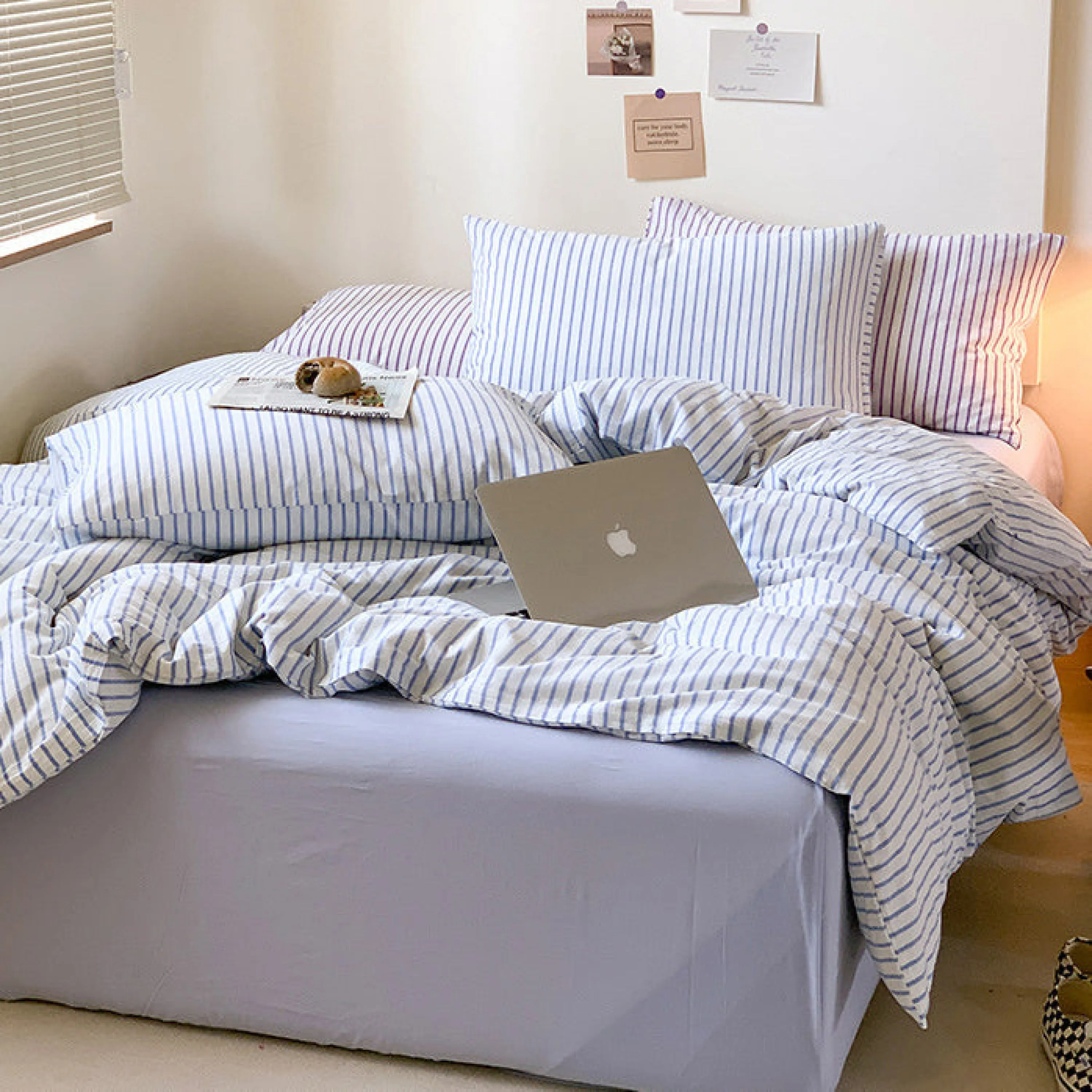 Candy Stripe Washed Cotton Bedding Bundle