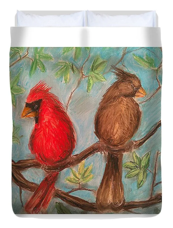 Cardinal Couple - Duvet Cover