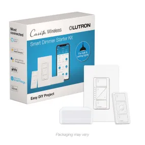 Caseta Wireless Smart Dimmer Switch, Smart Bridge, and Pico Remote Control Kit